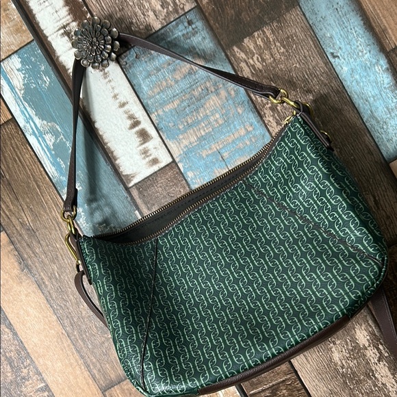 Fossil Green Patterned Crossbody Bag - Picture 9 of 15